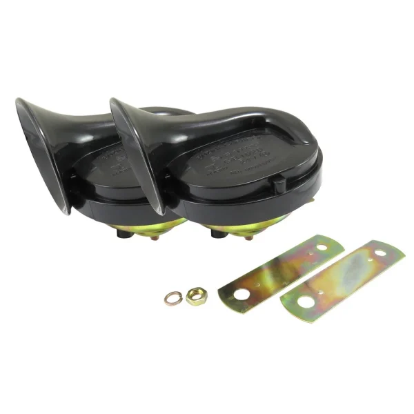 Bocina Universal tipo caracol Negra 24V