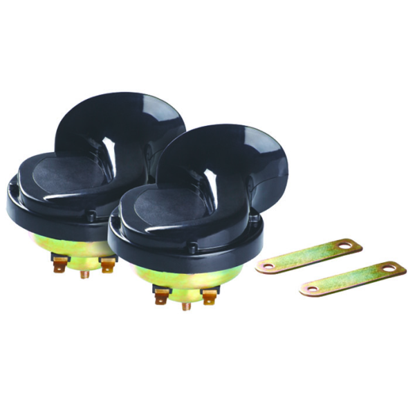 Bocina de caracol Universal 12V 2 terminales par